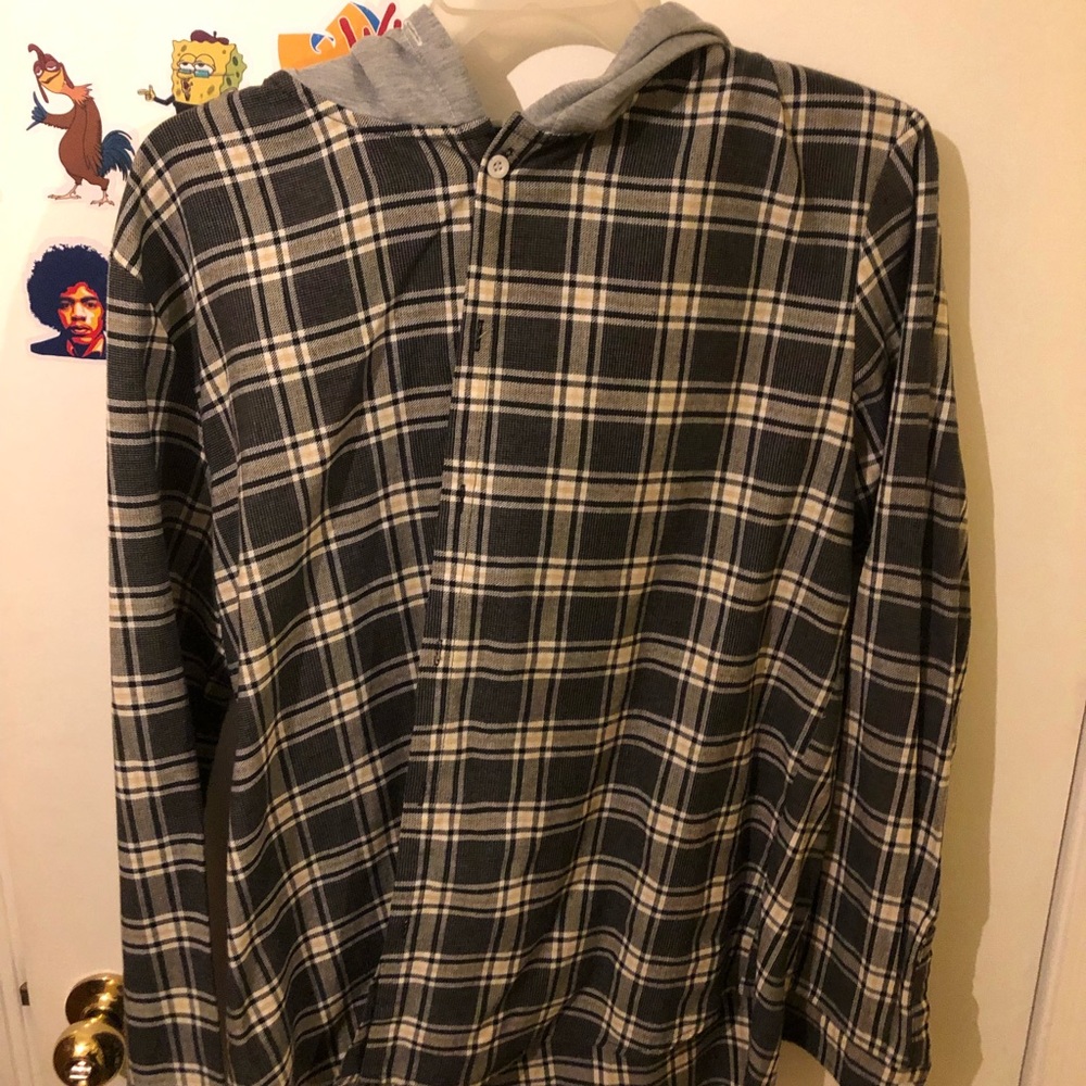Flannel hoodie
